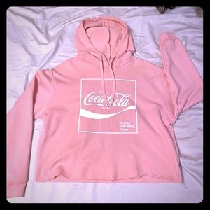 Coca Cola cropped hoodie